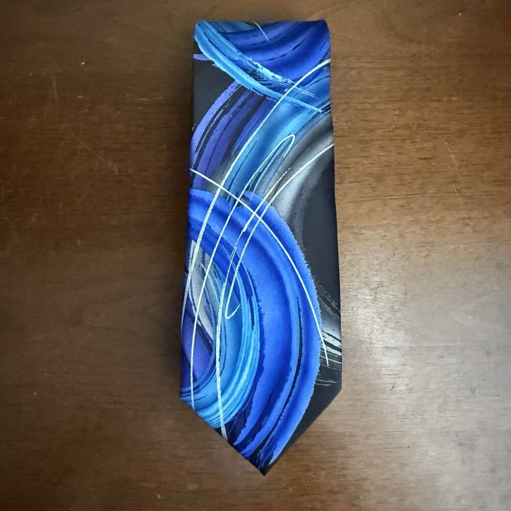 J. Garcia Silk Tie Snake In A Juggling Show Special Edition Artist 81 60” x 3"